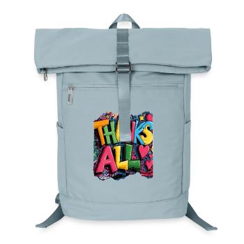 Joyeux merci Graffiti Design - Sac à dos ordinateur - bleu glacier - Devant