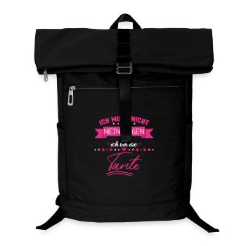 Tante Spruch lustig - Laptop-Rucksack  - Schwarz - Vorne