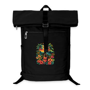 Illustration de guitare - Sac à dos ordinateur - noir - Devant