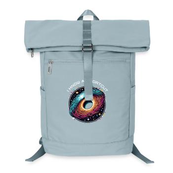 Wormhole Abbreviation Astrophysics Time Travel Spacetime - Laptop Backpack - ice blue - Front