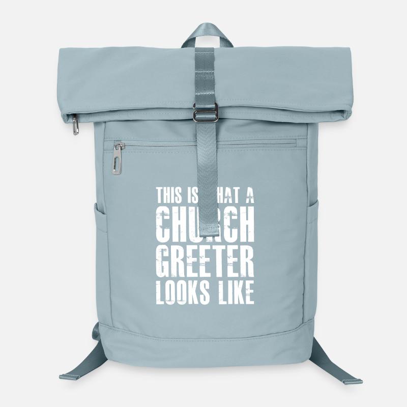 So sieht ein Church Greeter aus Laptop-Rucksack 