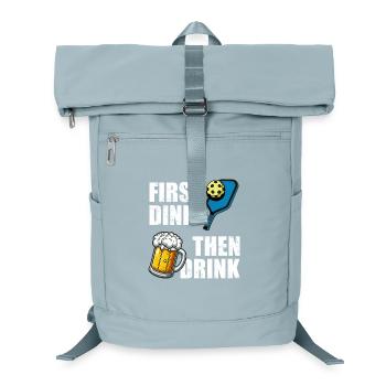 First Dink then drink Lustiges Pickleball Bier - Laptop Backpack - ice blue - Front