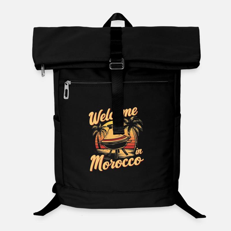 Einladendes Marokko Sunset Design Laptop-Rucksack 