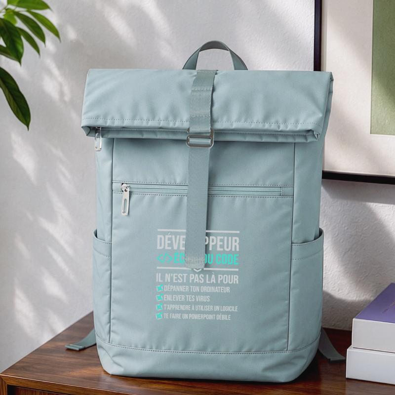Developer Writing Code Laptop Backpack