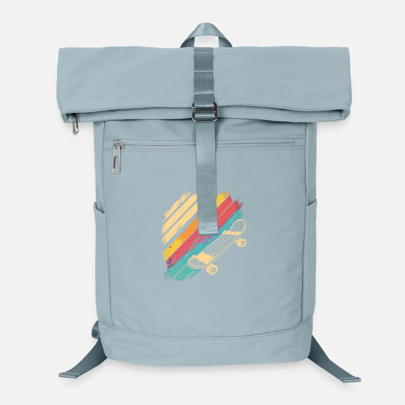 Skateboarding Skizze Retro Laptop-Rucksack 
