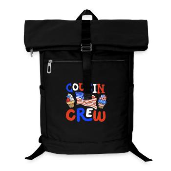 4. Juli Cousin Eiscreme amerikanische Flagge - Laptop-Rucksack  - Schwarz - Vorne