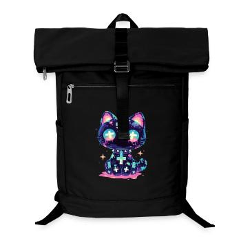 Poupée Chat Chat Goth Chat E-Girl Grunge Cadeau - Sac à dos ordinateur - noir - Devant