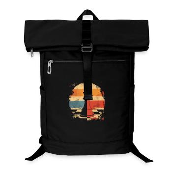 Pièce d’échecs Retrowave - Sac à dos ordinateur - noir - Devant