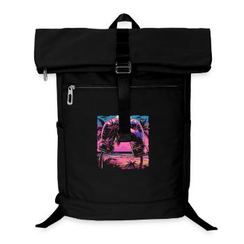 Gants de boxe Retrowave - Sac à dos ordinateur - noir - Devant