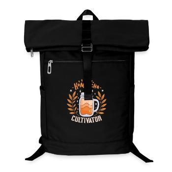 Powered by the Kombucha mushroom - Laptop Backpack - black - Front