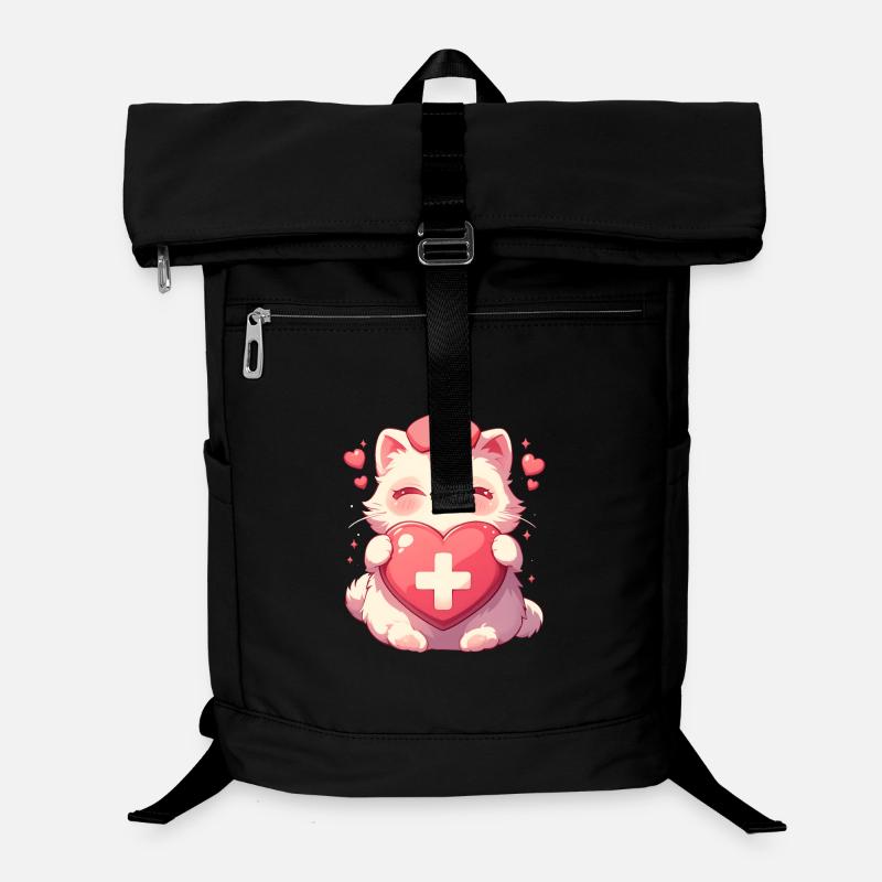 Chat Infirmière Kawaii Infirmière Médecin Sac à dos ordinateur