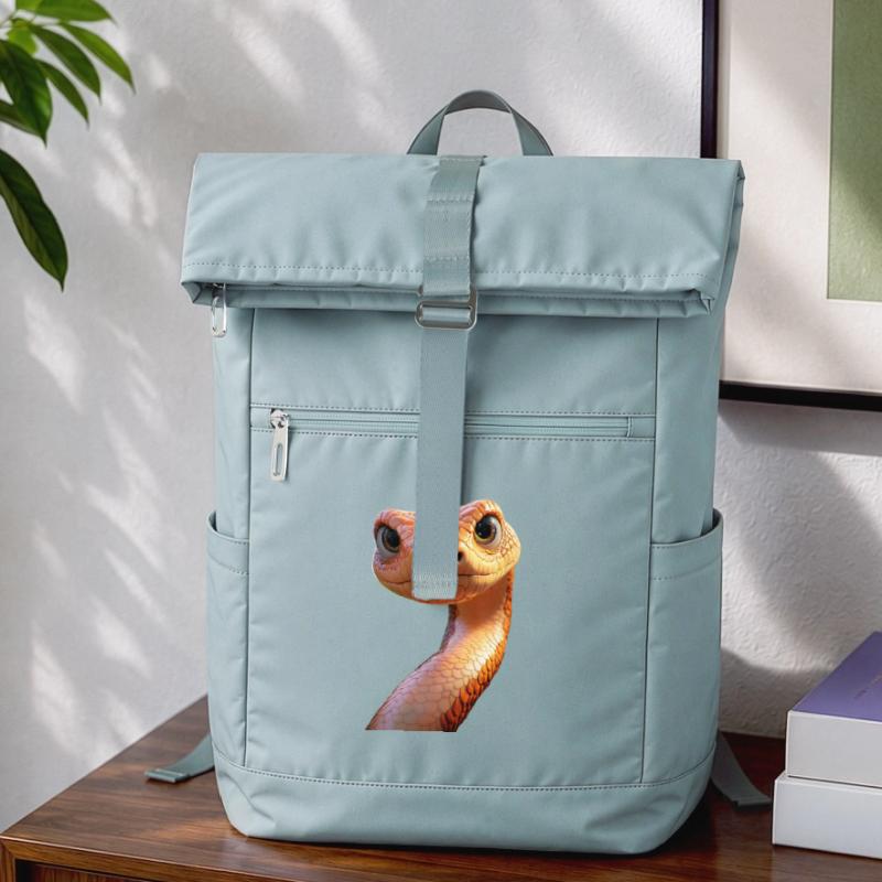 Schlange Python Kobra Mamba Klapperschlange Snake Laptop-Rucksack 