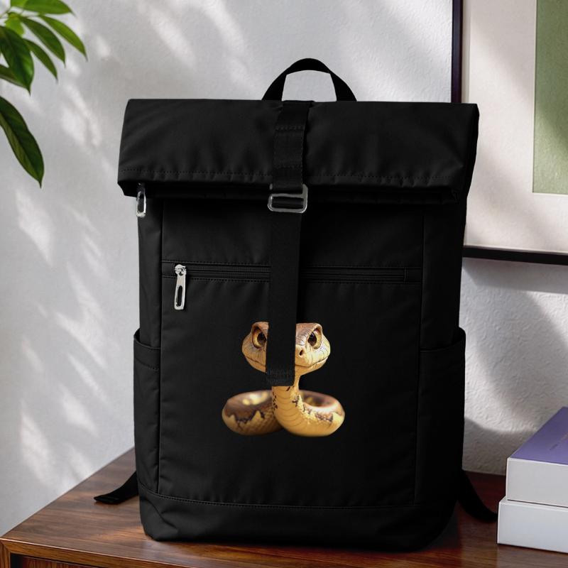 Snake Python Cobra Mamba Rattlesnake Snake Laptop Backpack