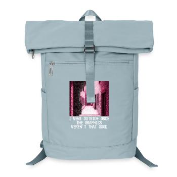 Funny Pixel Art Pixel Graphic Sarcasm Gift - Laptop Backpack - ice blue - Front
