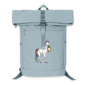 Unicorn Lantern - Laptop Backpack - ice blue - Front