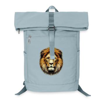 Lion - Laptop Backpack - ice blue - Front