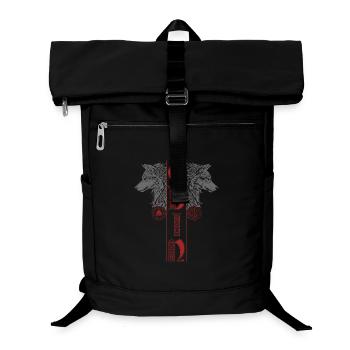 Odin Wölfe Wolf Vegvisir Nordische Mythologie - Laptop-Rucksack  - Schwarz - Vorne