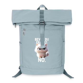 Bevor Du Fragst Nö Katze Morgenmuffel Nein Katzen - Laptop-Rucksack  - Eisblau - Vorne