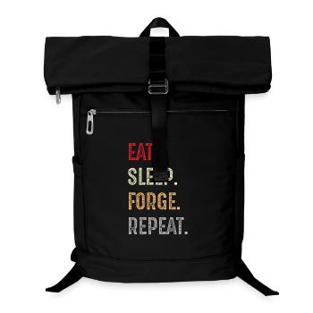 Eat Sleep Forge Repeat - Laptop Backpack - black - Front