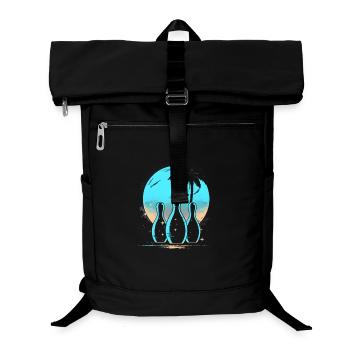 Oldschool Bowling - Laptop Backpack - black - Front