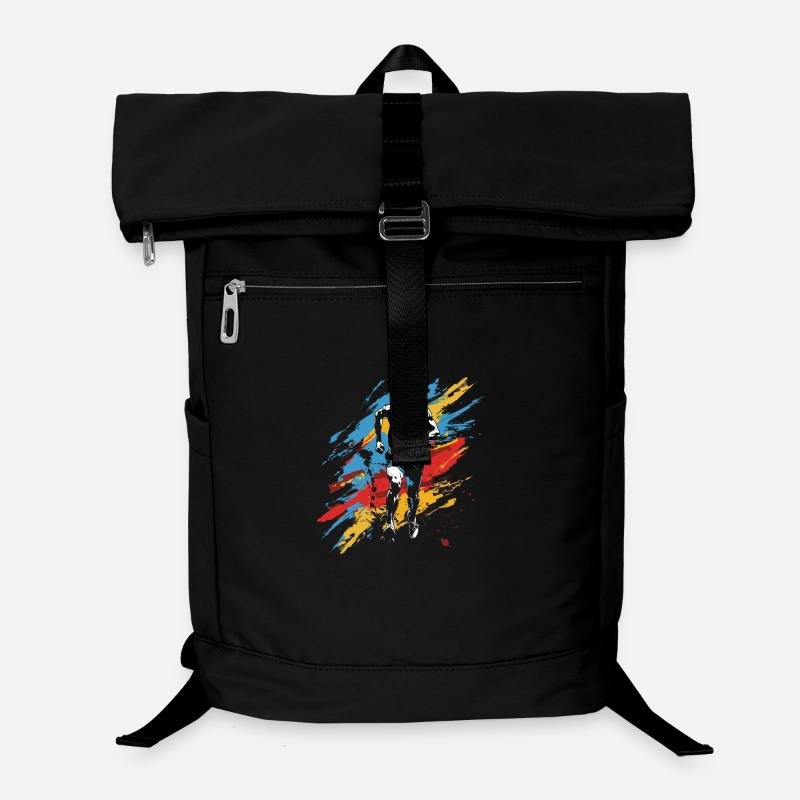 Marathon Junge Zeichnung Laptop-Rucksack 