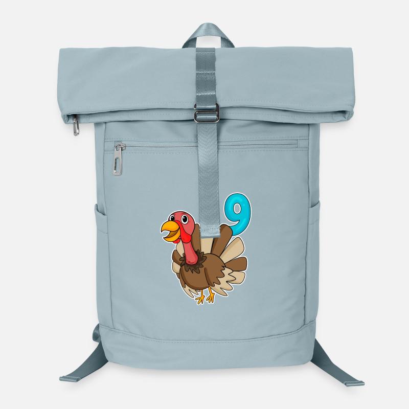 9th Birthday Motif Turkey - 9 Years Laptop Backpack