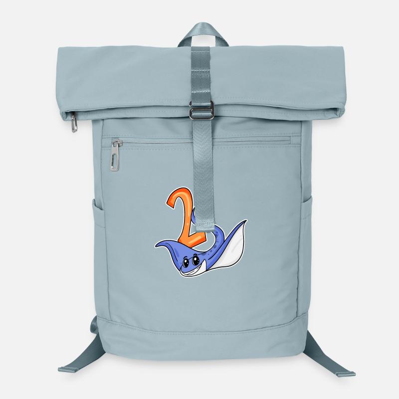2 Motif d’anniversaire Stingray - Deux ans Sac à dos ordinateur