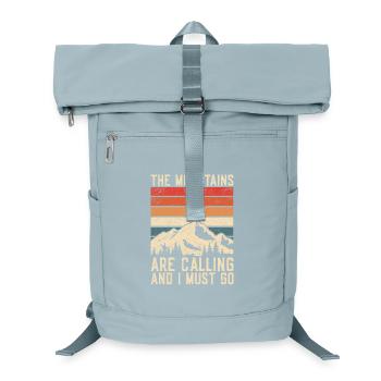 The Mountains Are Calling Hiking Mountains Retro - Laptop Backpack - ice blue - Front