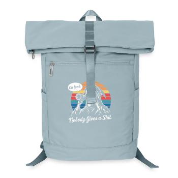 Oh schau mal, niemand kümmert sich um Sensenmann Humor Design - Laptop-Rucksack  - Eisblau - Vorne
