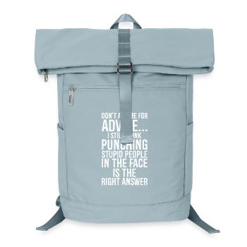 Don't ask me for advice I still think punching - Laptop Backpack - ice blue - Front