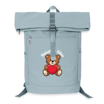 Valentine vibes for lovers on Valentine's Day - Laptop Backpack - ice blue - Front