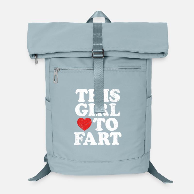 Vintage : Cette fille adore péter Phrases de pets Sac à dos ordinateur