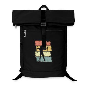 Bogenschütze Skizze - Laptop-Rucksack  - Schwarz - Vorne