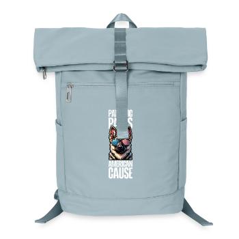 German Shepherd Patriotic Funny 4th of July - Laptop Backpack - ice blue - Front