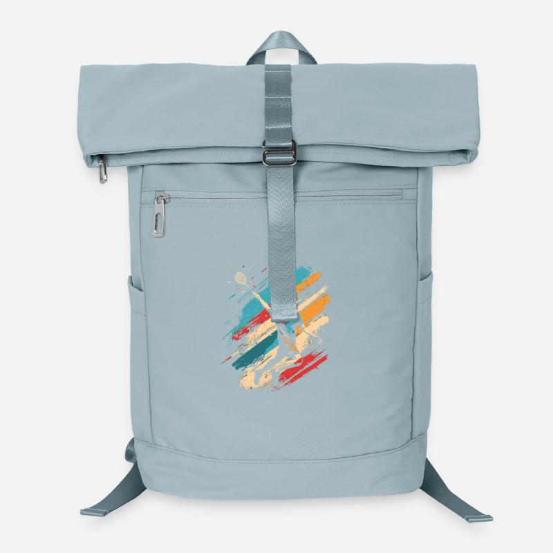 Retro Badminton Laptop-Rucksack 