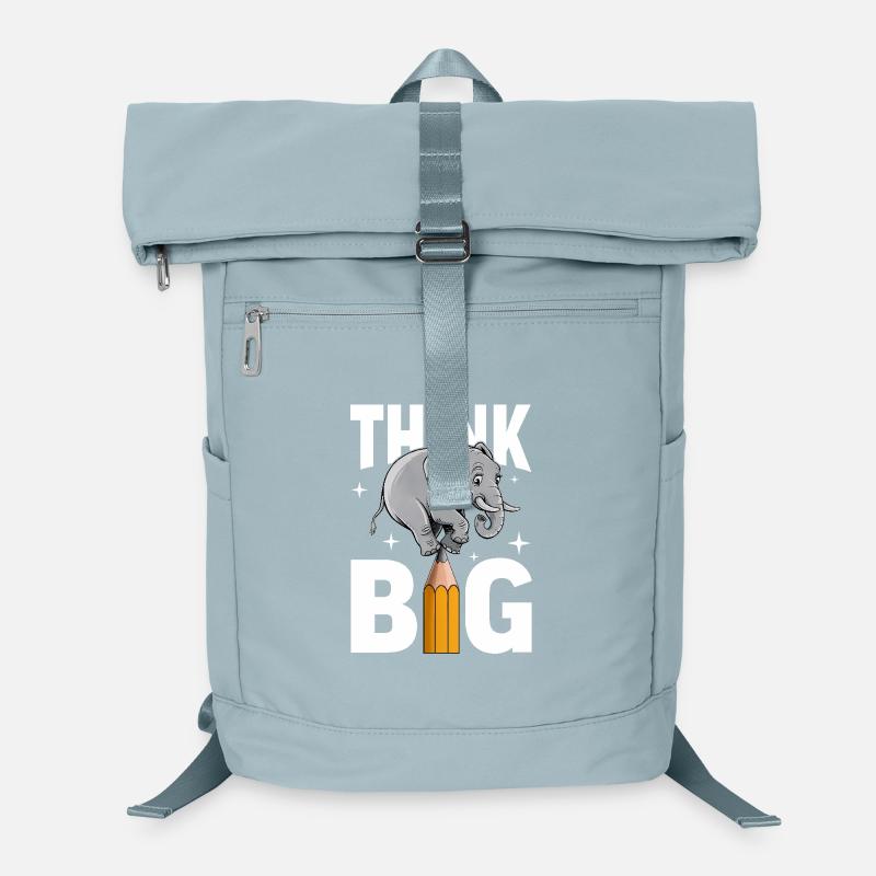 Denke groß Elefant Denker, Träumer und Visionäre Laptop-Rucksack 