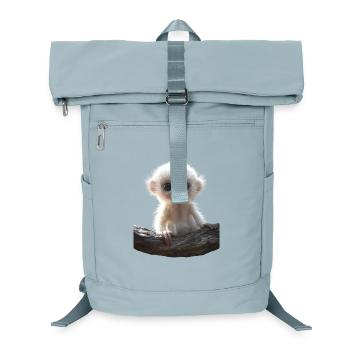 Gibbon Monkey Whitehand Gibbon Monkey Cute Lar Gibbons - Laptop Backpack - ice blue - Front