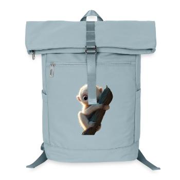 Gibbon Monkey Whitehand Gibbon Monkey Cute Lar Gibbons - Laptop Backpack - ice blue - Front