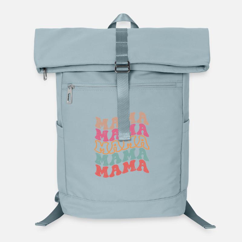 Motif de texte rétro groovy maman Sac à dos ordinateur