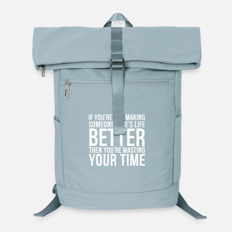 Wenn du das Leben eines anderen nicht besser machst Laptop-Rucksack 