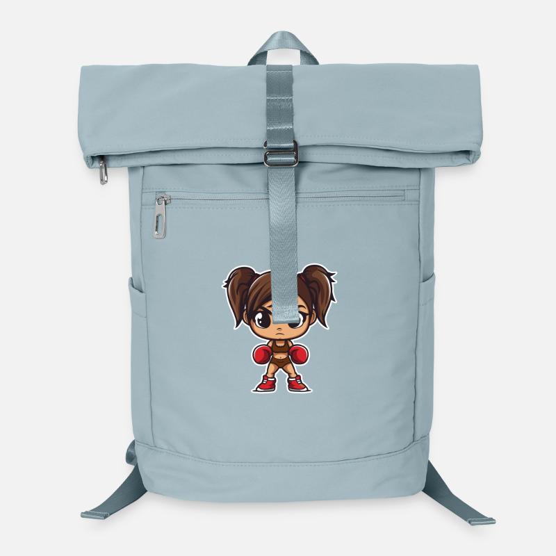 Dessin animé de boxe fille Sac à dos ordinateur