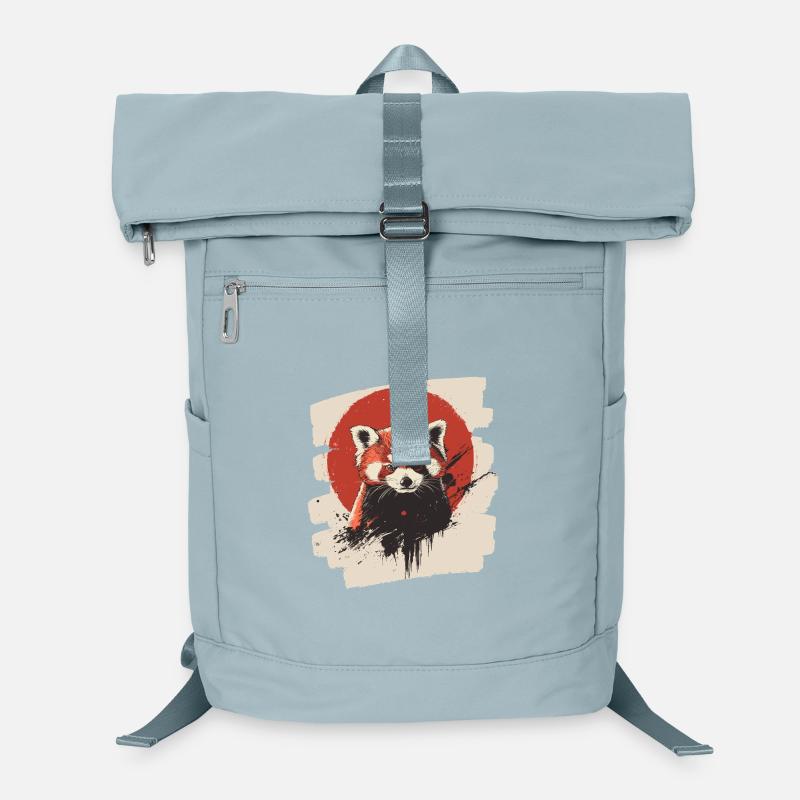 Panda roux rétro Sac à dos ordinateur