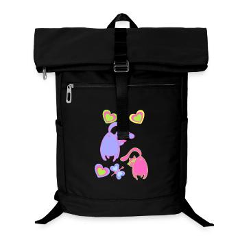 Valentin Chats Chat Coeur Coeurs Chers Partenaires - Sac à dos ordinateur - noir - Devant