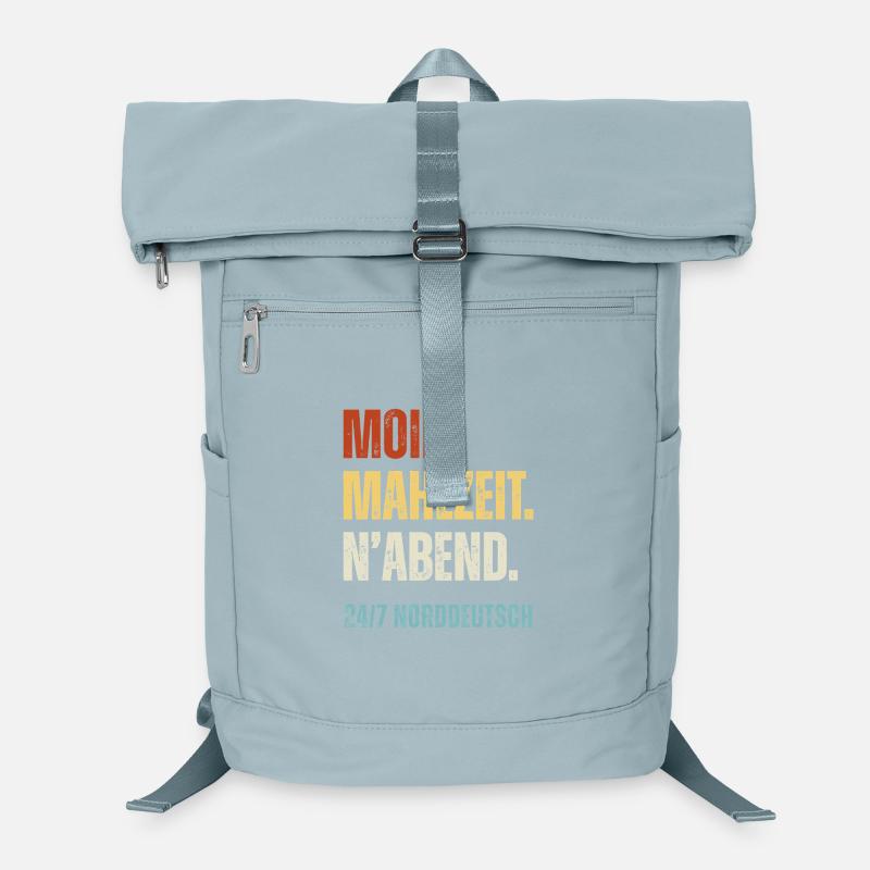 Norddeutsch Moin Mahlzeit N'Abend Lustiger Spruch Laptop-Rucksack 