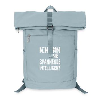 AI Saying I'm an Exciting Intelligence - Laptop Backpack - ice blue - Front