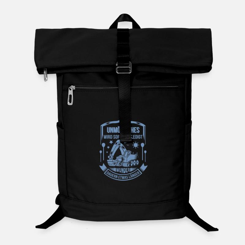 Baggerfahrer Unmögliches sofort erledigt Laptop-Rucksack 