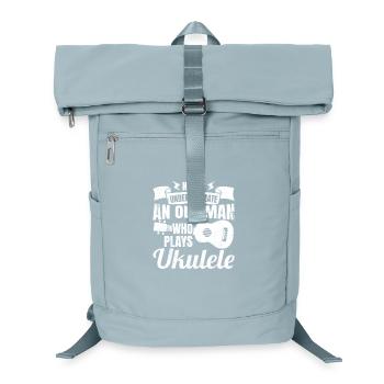 Unterschätze nie alte Ukulele Spieler - Laptop-Rucksack  - Eisblau - Vorne