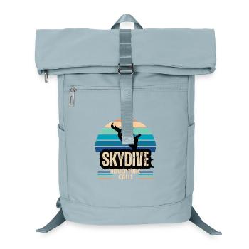 L’aventure du parachutisme fait appel au design vintage - Sac à dos ordinateur - bleu glacier - Devant