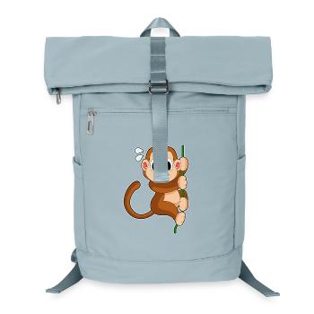 Affe Liane Dschungel - Laptop-Rucksack  - Eisblau - Vorne