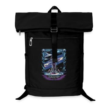 Soi cosmique | Citation de l’univers d’Alan Watts - Sac à dos ordinateur - noir - Devant